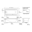 Kohler 1123-LAW-95 Archer Bask Ia Bath, 5' Lh Drain