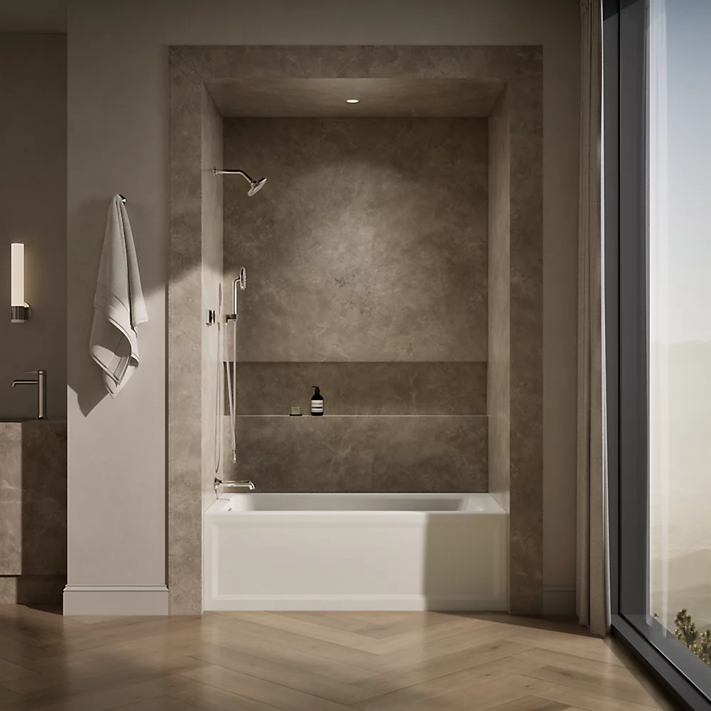 Kohler 1123-RAW-96 Archer Bask Ia Bath, 5' Rh Drain