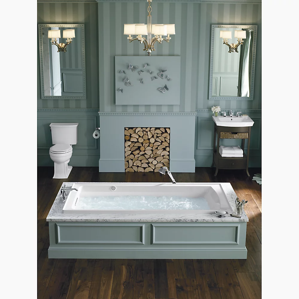 Kohler 1124-GHLAW-7 Archer Heated Bbm Bask 6' Bath