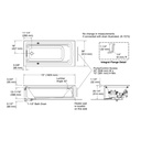 Kohler 1124-GHLAW-7 Archer Heated Bbm Bask 6' Bath