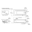 Kohler 1124-GHRA-0 Archer Heated Bbm 6' Ia Bath, Rh