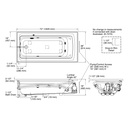 Kohler 1124-H-0 Archer Drop-In Fj Whirlpool, 6' Heat
