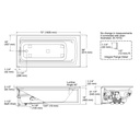 Kohler 1124-LA-96 Archer Ia Fj Whirlpool, 6' Lh Drain