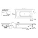 Kohler 1124-RA-95 Archer Ia Fj Whirlpool, 6' Rh Drain