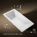 Kohler 1125-0 Archer Drop-In Bath, 6'