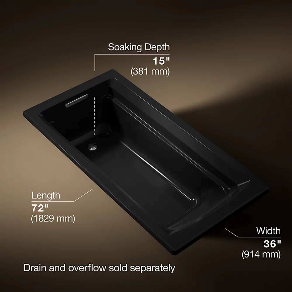 Kohler 1125-7 Archer Drop-In Bath, 6'