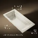 Kohler 1125-96 Archer Drop-In Bath, 6'