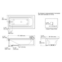 Kohler 1125-LA-95 Archer Ia Bath, 6', Lh Apron