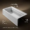 Kohler 1125-LAW-95 Archer Bask Ia Bath, 6', Lh Apron