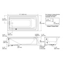 Kohler 1125-LAW-95 Archer Bask Ia Bath, 6', Lh Apron