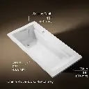 Kohler 1125-W1-0 Archer Bask Drop-In Bath, 6'3922.10