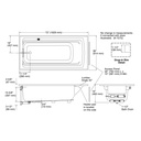 Kohler 1125-W1-0 Archer Bask Drop-In Bath, 6'3922.10