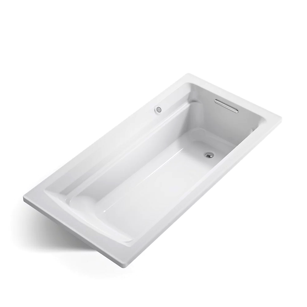 Kohler 1125-W1-95 Archer Bask Drop-In Bath, 6'