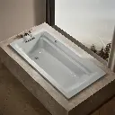 Kohler 1125-W1-95 Archer Bask Drop-In Bath, 6'