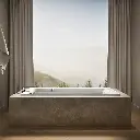 Kohler 1125-W1-95 Archer Bask Drop-In Bath, 6'