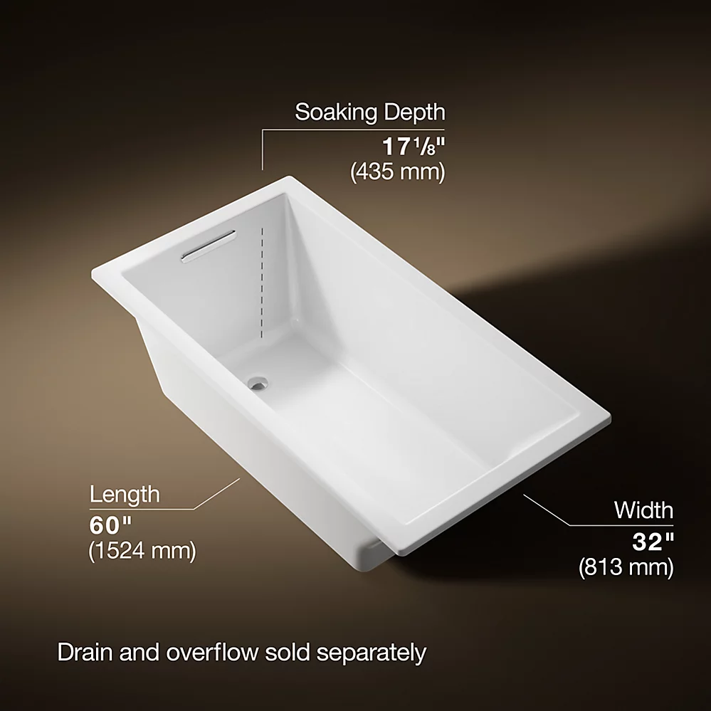 Kohler 1130-0 Underscore Contemporary 5' Bath