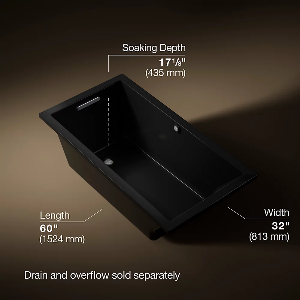 Kohler 1130-W1-7 Underscore Bask Di 60X32 Bath