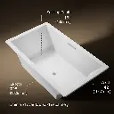 Kohler 1137-0 Underscore Contemporary 6' Bath