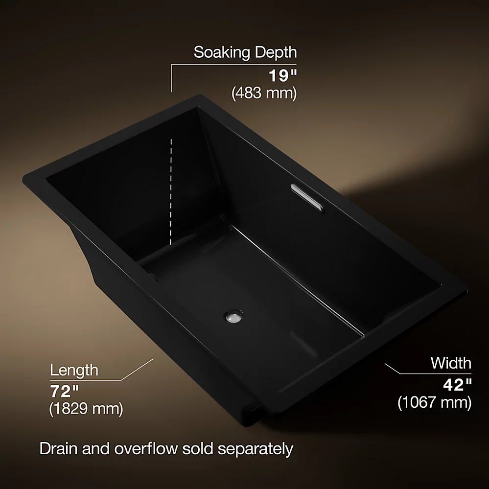 Kohler 1137-W1-7 Underscore Bask Di 72X42 Bath