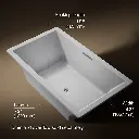 Kohler 1137-W1-95 Underscore Bask Di 72X42 Bath