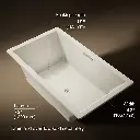 Kohler 1137-W1-96 Underscore Bask Di 72X42 Bath