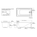 Kohler 1150-RA-0 Bancroft 5' Bath, Rh Apron