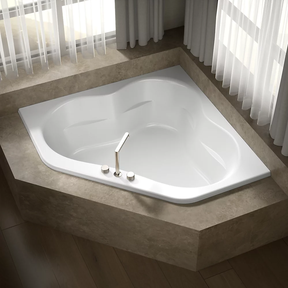 Kohler 1161-F-0 Tercet 60X60 Bath With Flange, Drop-In