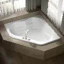 Kohler 1161-F-0 Tercet 60X60 Bath With Flange, Drop-In