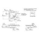 Kohler 1161-LA-0 Tercet 60X60 Bath, Integral Apron