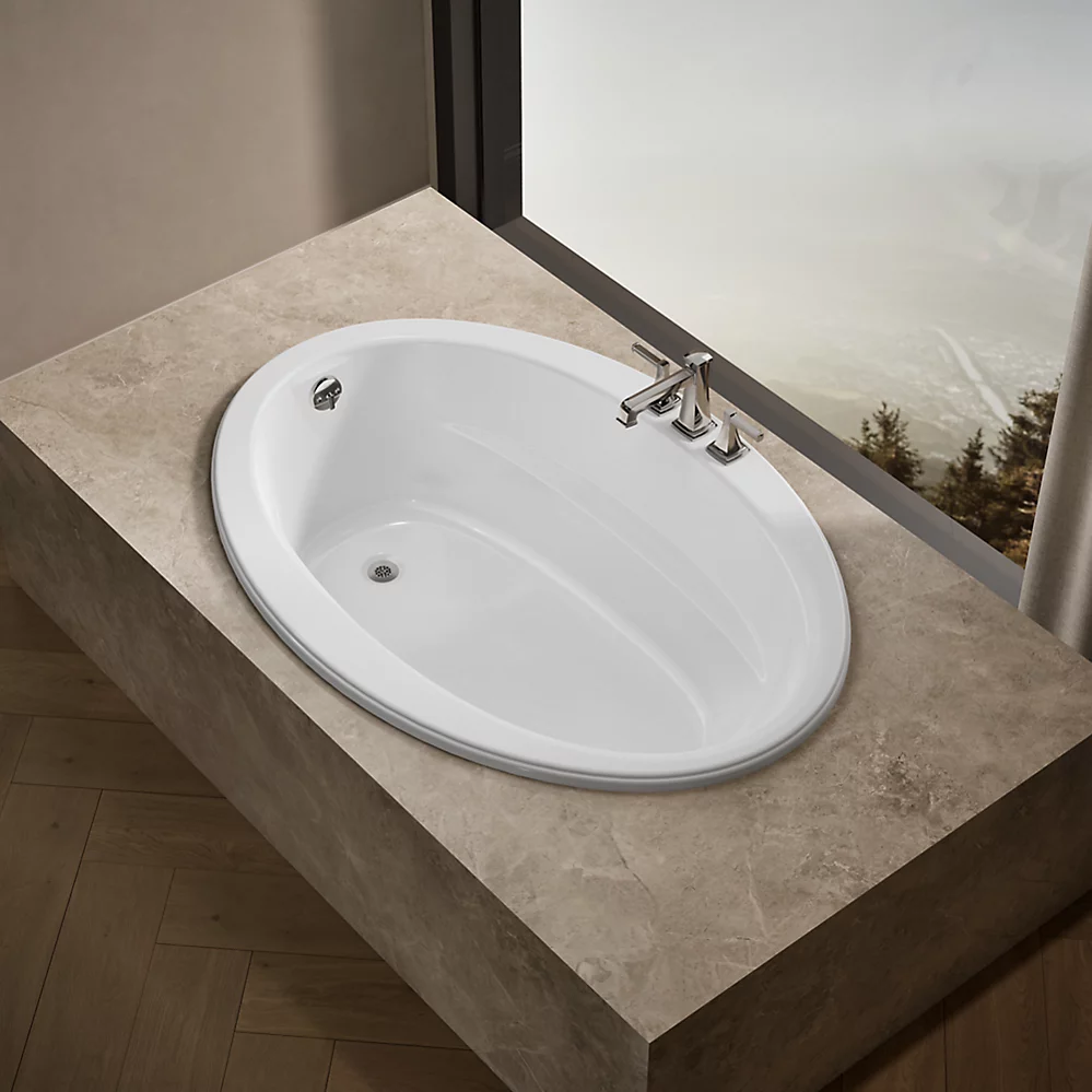 Kohler 1163-0 Sunward 60X42 Oval Bath, Drop-In