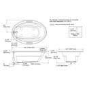 Kohler 1163-0 Sunward 60X42 Oval Bath, Drop-In