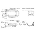 Kohler 1164-CB-96 Sunward 72X42 Oval Flexjet Whirlpool