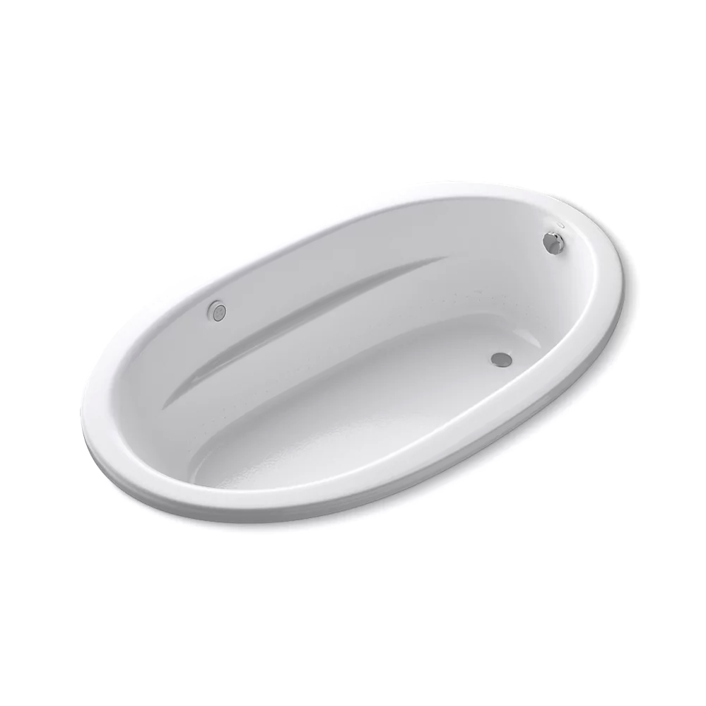 Kohler 1164-GH-0 Sunward Heated Bubblemassage Bath, 6'