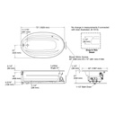 Kohler 1164-GH-96 Sunward Heated Bubblemassage Bath, 6'