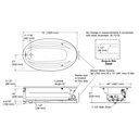 Kohler 1164-GHW-0 Sunward Heated Bbm Bask Bath, 6'