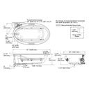 Kohler 1164-HB-96 Sunward 72X42 Oval Flexjet Wp W/Heat