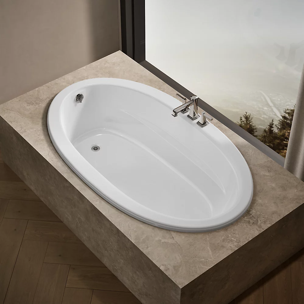 Kohler 1165-0 Sunward 72X42 Oval Bath, Drop-In
