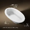 Kohler 1165-0 Sunward 72X42 Oval Bath, Drop-In