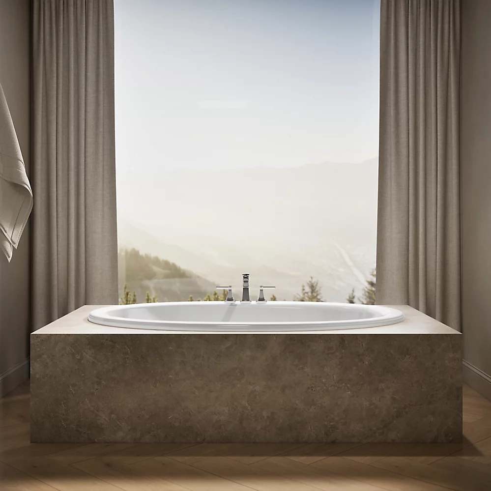 Kohler 1165-0 Sunward 72X42 Oval Bath, Drop-In