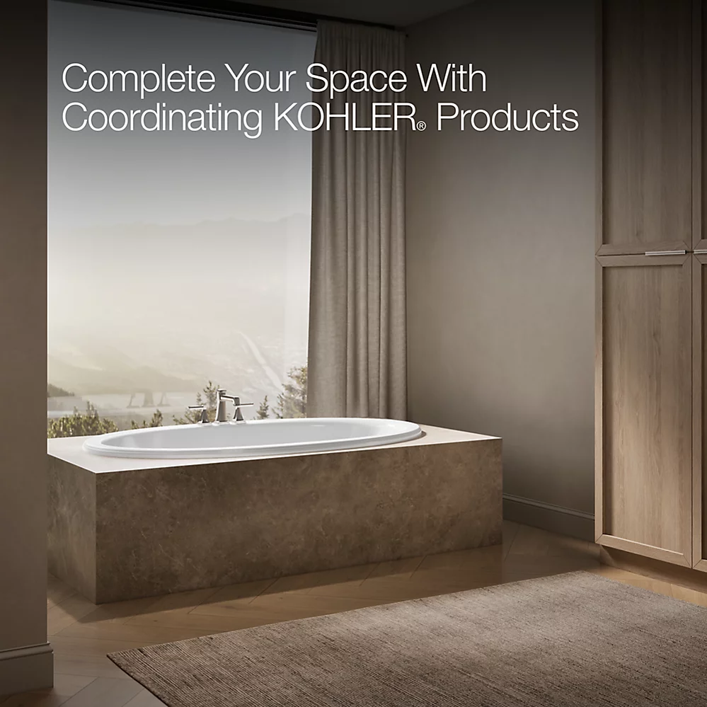 Kohler 1165-0 Sunward 72X42 Oval Bath, Drop-In