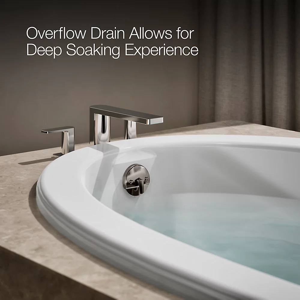Kohler 1165-S1-0 Sunward 72X42 Oval Bath, Drop-In