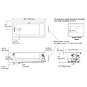 Kohler 1167-GH-96 Underscore Heated Bbm 5' Bath