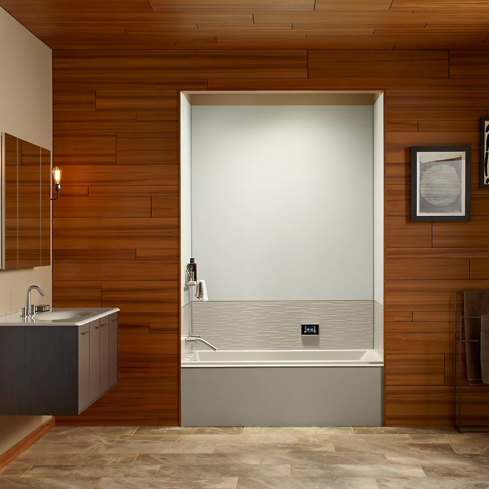 Kohler 1167-GHRW-95 Underscore Heated Bbm Bask 5' Bath