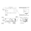 Kohler 1168-GHW-0 Underscore Heated Bbm Bask 5' Bath