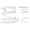 Kohler 1184-LA-0 Devonshire 5' Bath, Lh Apron