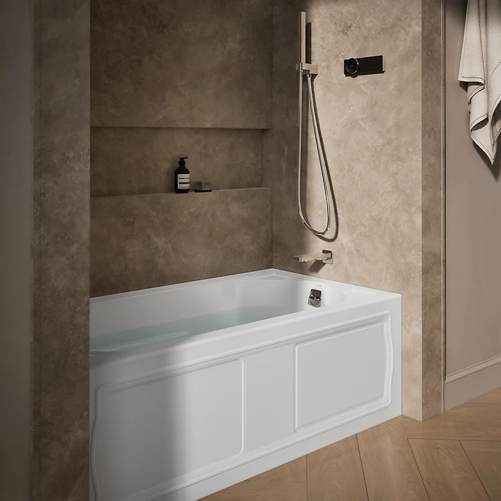 Kohler 1184-RA-0 Devonshire 5' Bath, Rh Apron