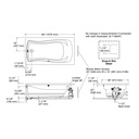 Kohler 1224-GH-0 Mariposa 5.5' Heated Bbm Bath D-I
