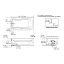 Kohler 1224-GHLA-0 Mariposa 5.5' Heated Bbm Bath Apn