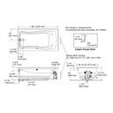Kohler 1224-GHLF-0 Mariposa 5.5' Heated Bbm Bath, Flg
