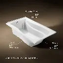 Kohler 1229-L-0 Mariposa 5-1/2 Bath/Lh+Flange